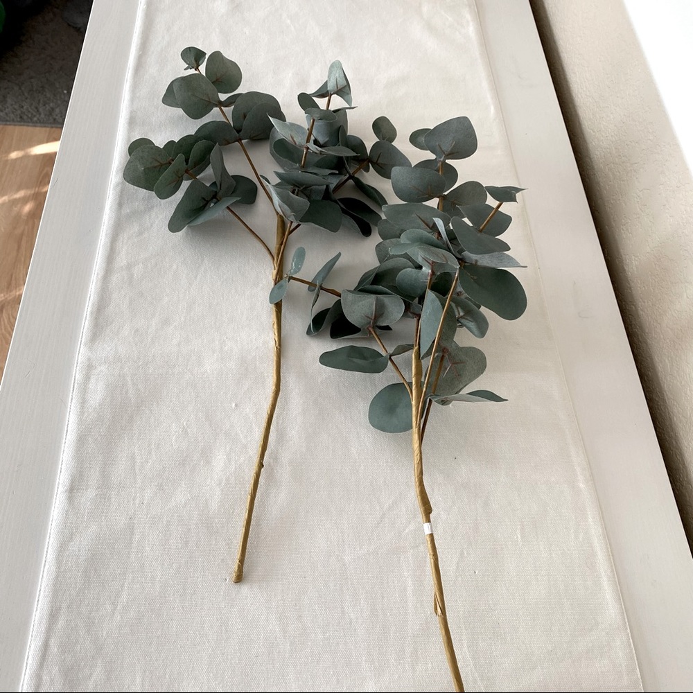 ❌SOLD❌ TARGET Faux Eucalyptus Stems (2) - Picture 1 of 4